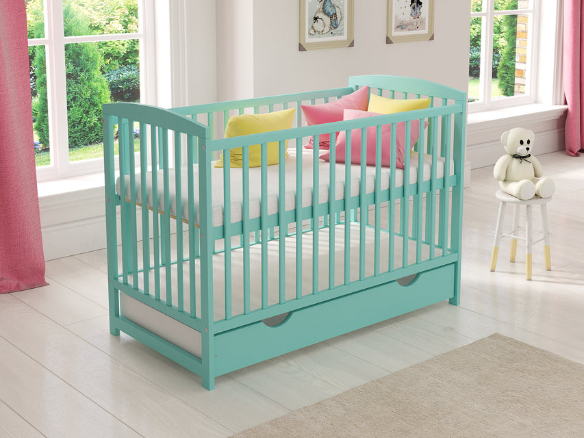 JACOB Cot Bed 120x60cm with Drawer & Mattress