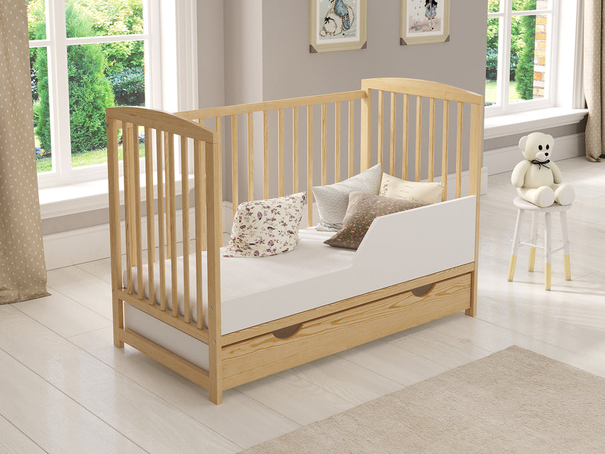 JACOB Cot Bed 120x60cm with Drawer & Mattress