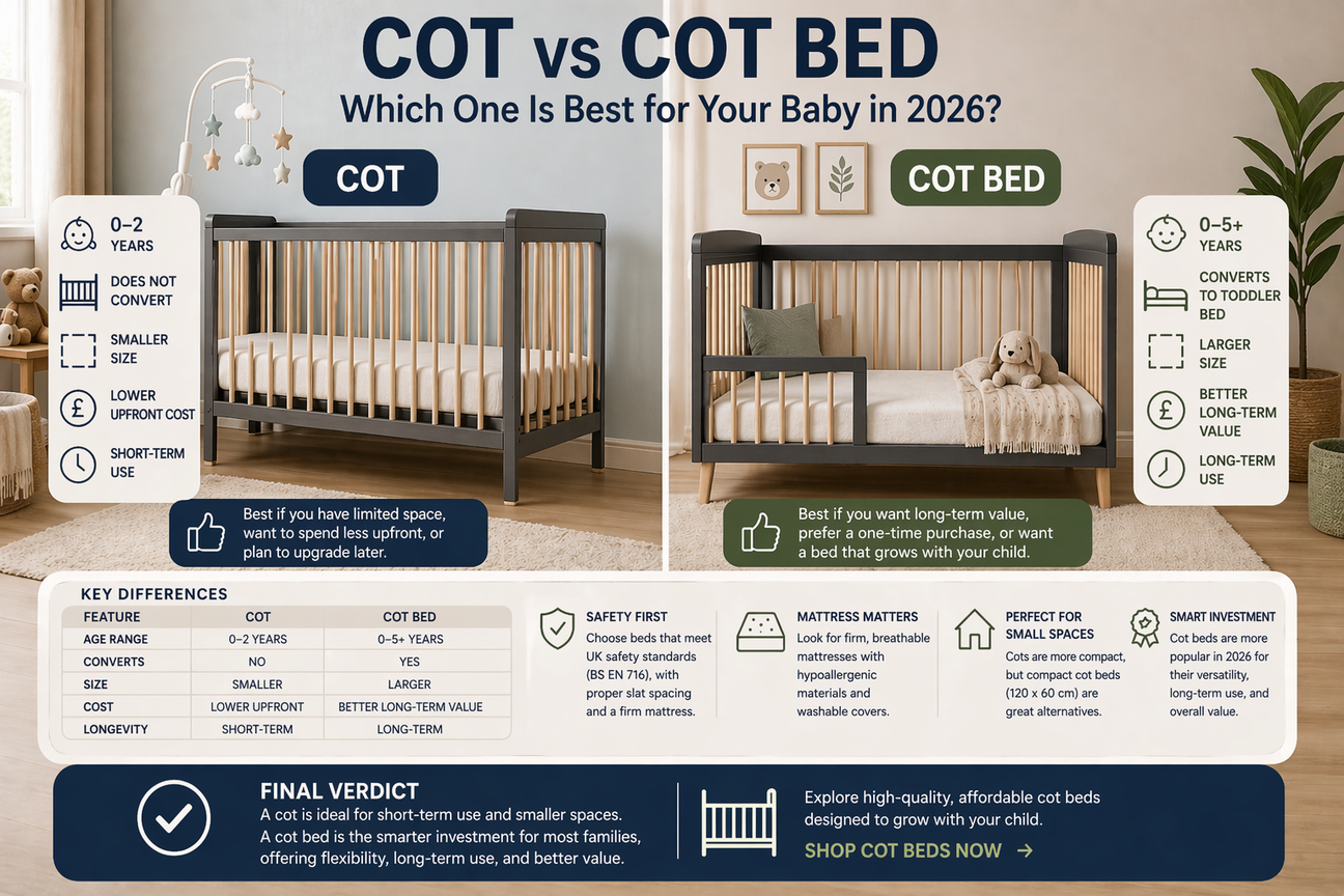 Cot vs Cot Bed: Which One Is Best for Your Baby?
