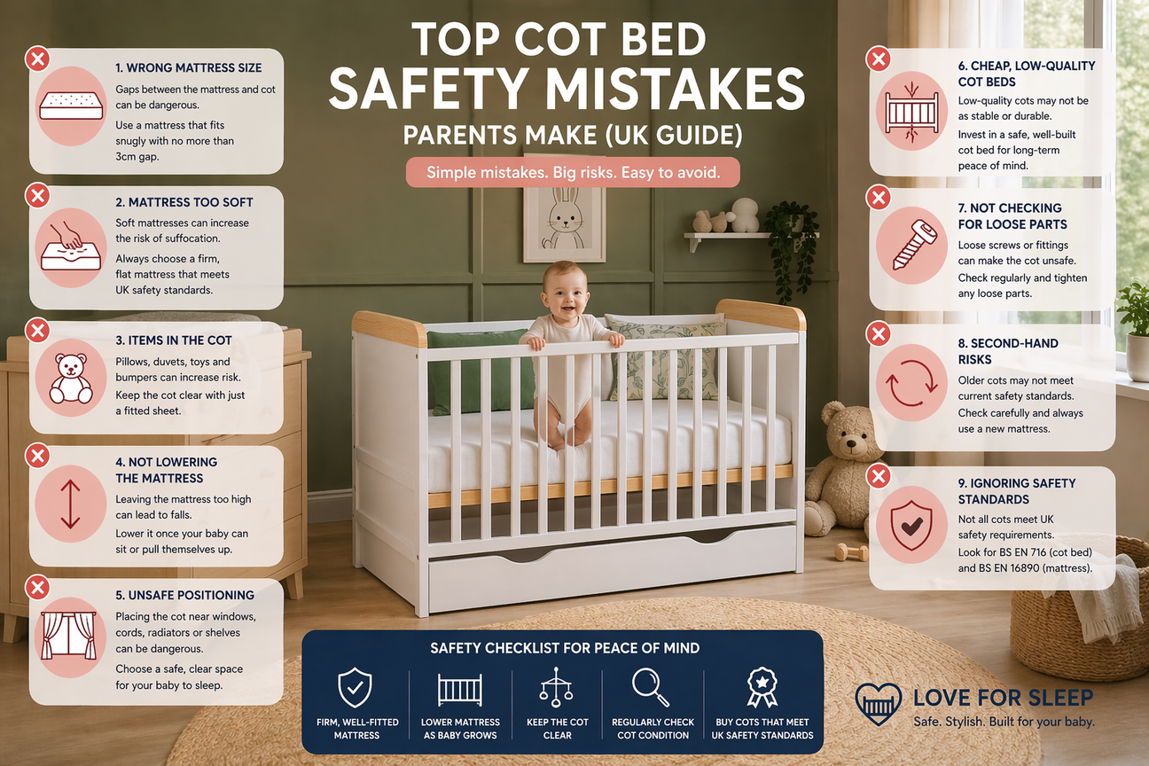 Top Cot Bed Safety Mistakes Parents Make (UK Guide)