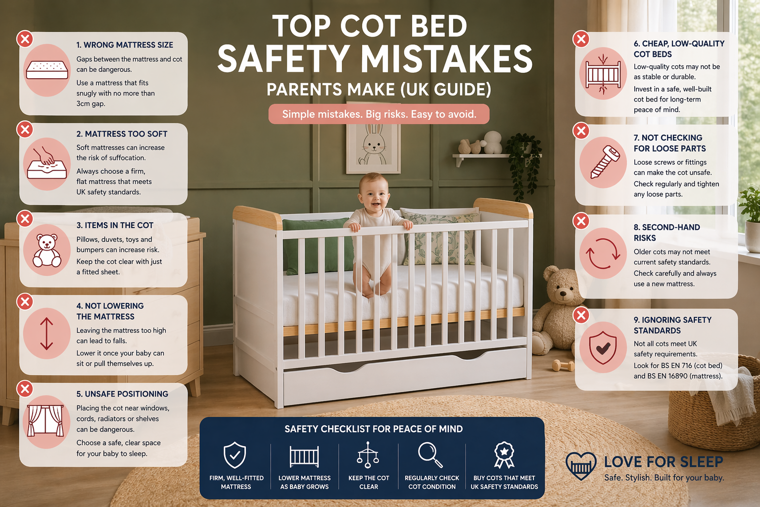 Top Cot Bed Safety Mistakes Parents Make (UK Guide)