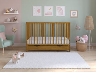 Asher | Cot Bed 120x60cm with drawer & Microfiber Quilted mattress