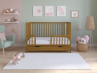 Asher | Cot Bed 120x60cm with drawer & Microfiber Quilted mattress