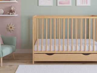 Asher | Cot Bed 120x60cm with drawer & Microfiber Quilted mattress
