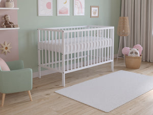 Asher | Cot Bed 120x60cm with Microfiber Quilted mattress