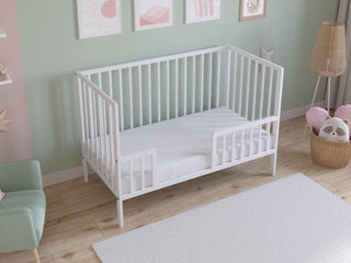 Asher | Cot Bed 120x60cm with Microfiber Quilted mattress