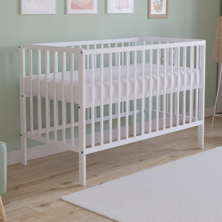 Love For Sleep baby Cot Bed White ASHER Cot Bed 120x60cm