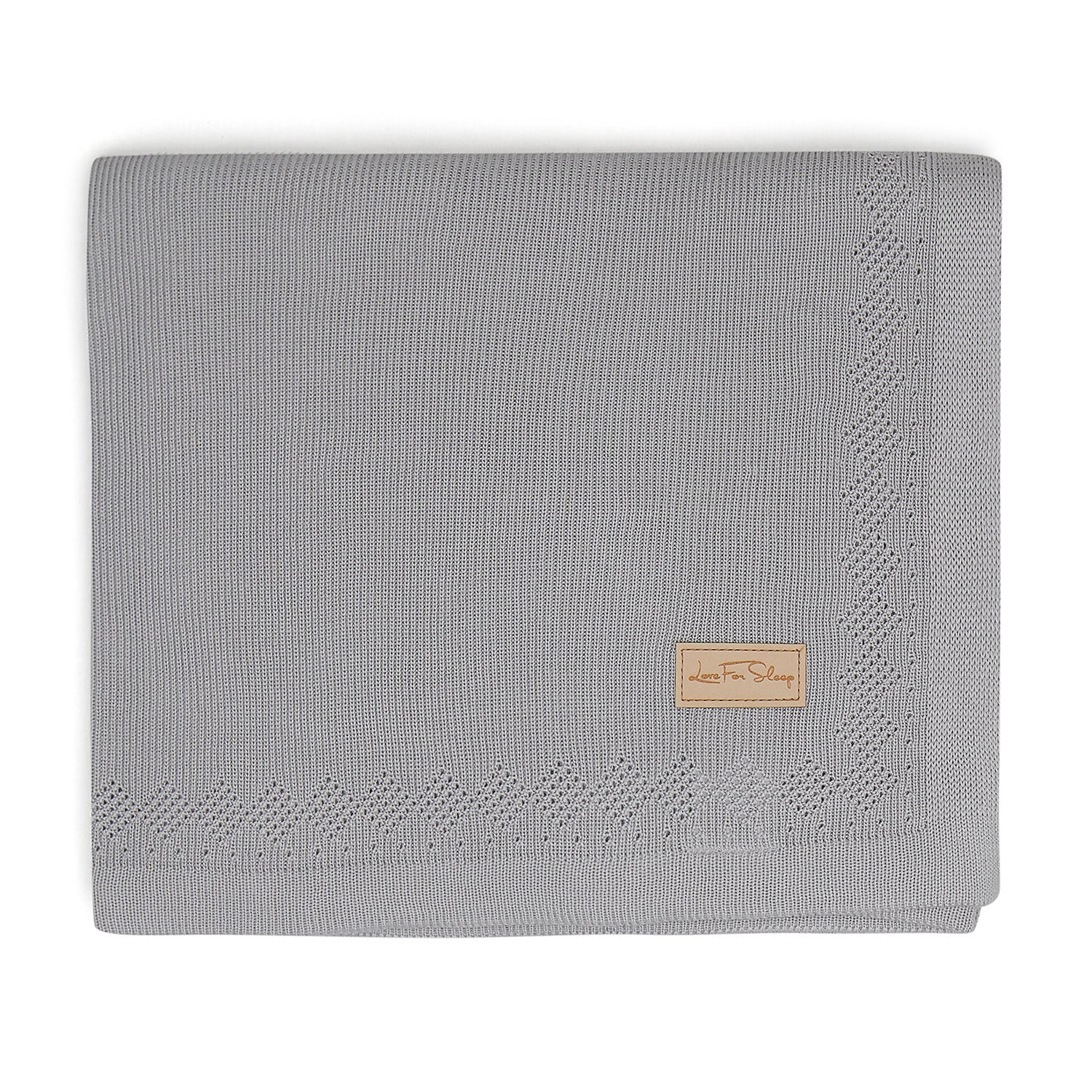 Love For Sleep baby Baby Blanket Grey Bamboo Baby Blanket – Ultra Soft Knitted Blanket for Newborns