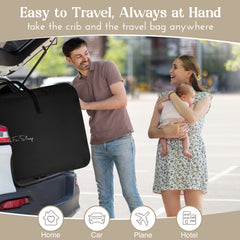 LullaBee | Next To Me Bedside Crib & Baby Co-Sleeper with Mattress