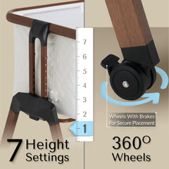 SnooBee | Next To Me Bedside Crib & Baby Co-Sleeper with Mattress