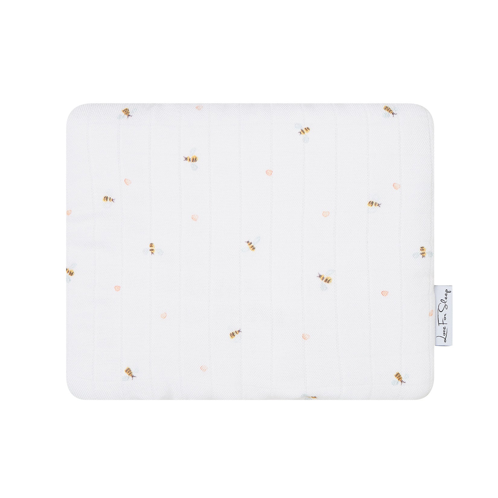 Love For Sleep baby Bamboo Pillow Bees Bamboo Baby Pillow – Soft & Breathable Pillow for Newborns