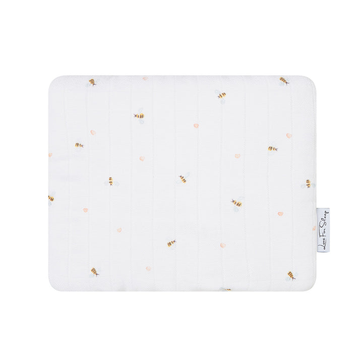 Love For Sleep baby Bamboo Pillow Bees Bamboo Baby Pillow – Soft & Breathable Pillow for Newborns