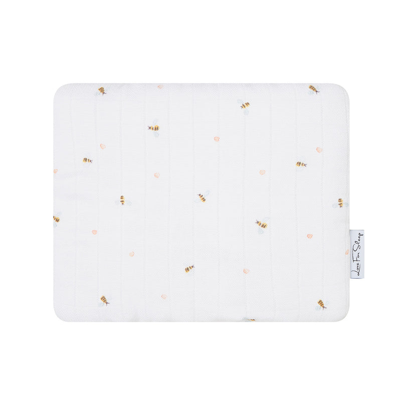 Love For Sleep baby Bamboo Pillow Bees Bamboo Baby Pillow – Soft & Breathable Pillow for Newborns