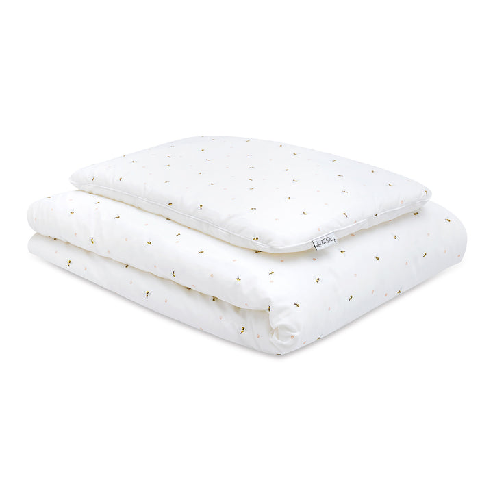 Love For Sleep baby Bedding Set Bees Cot Bedding Set with Pillow – 100% Cotton Baby Bedding with Filling (Countryside)