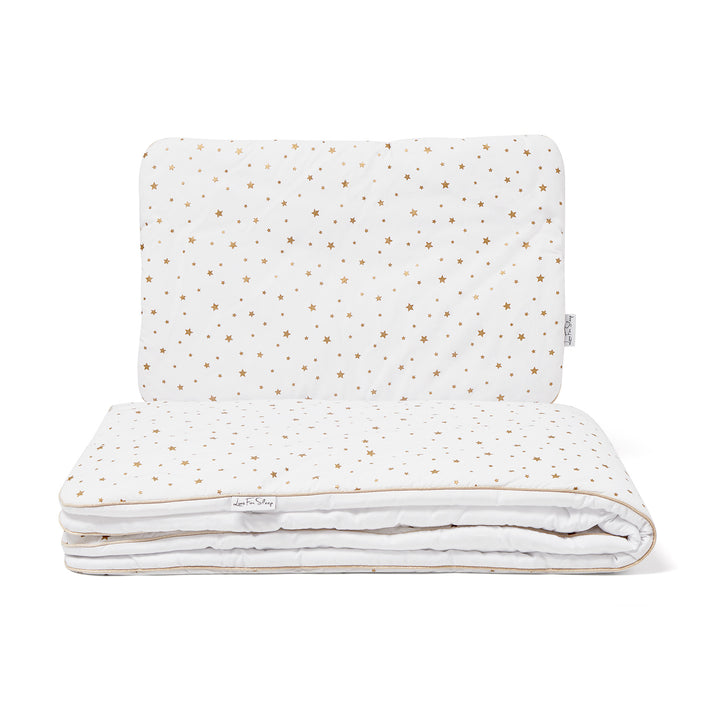 Love For Sleep baby Bedding Set Cot Bedding Set with Pillow – 100% Cotton Baby Bedding with Filling (Stars)