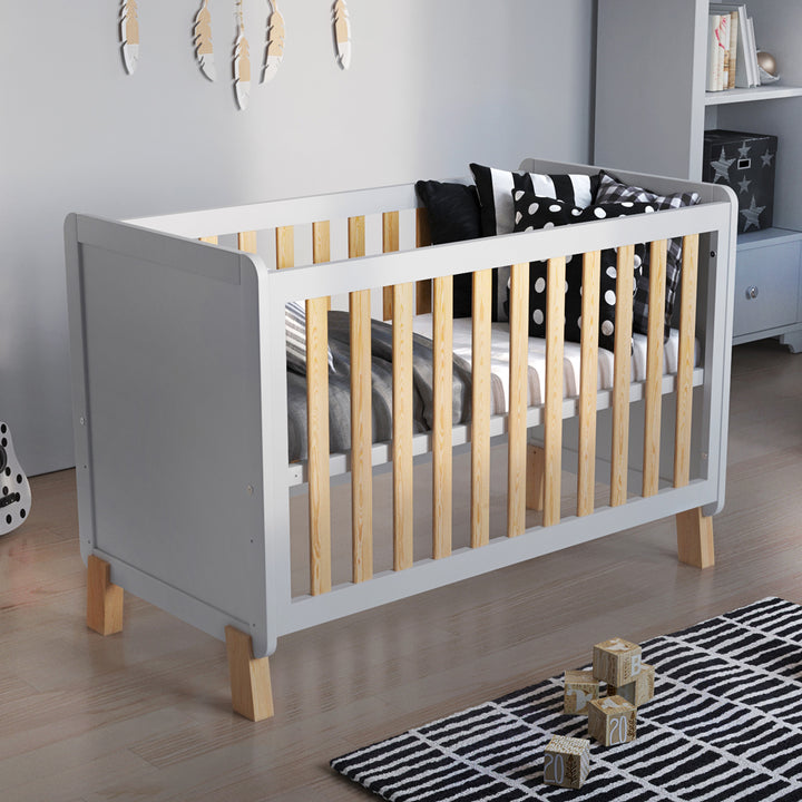 Love For Sleep baby Cot Bed White Pine FRANCIS Cot Bed 120x60cm