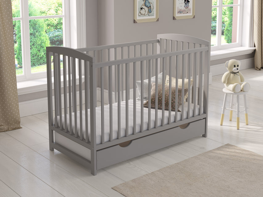 JACOB Cot Bed 120x60cm with Drawer & Mattress
