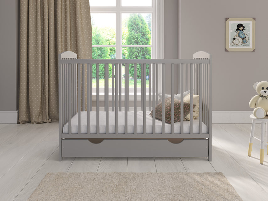 JACOB Cot Bed 120x60cm with Drawer & Mattress