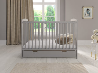 JACOB Cot Bed 120x60cm with Drawer & Mattress