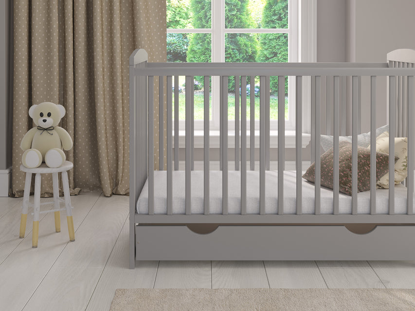 JACOB Cot Bed 120x60cm with Drawer & Mattress