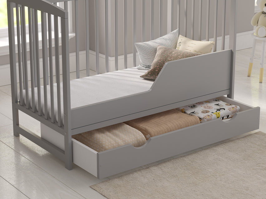 JACOB Cot Bed 120x60cm with Drawer & Mattress