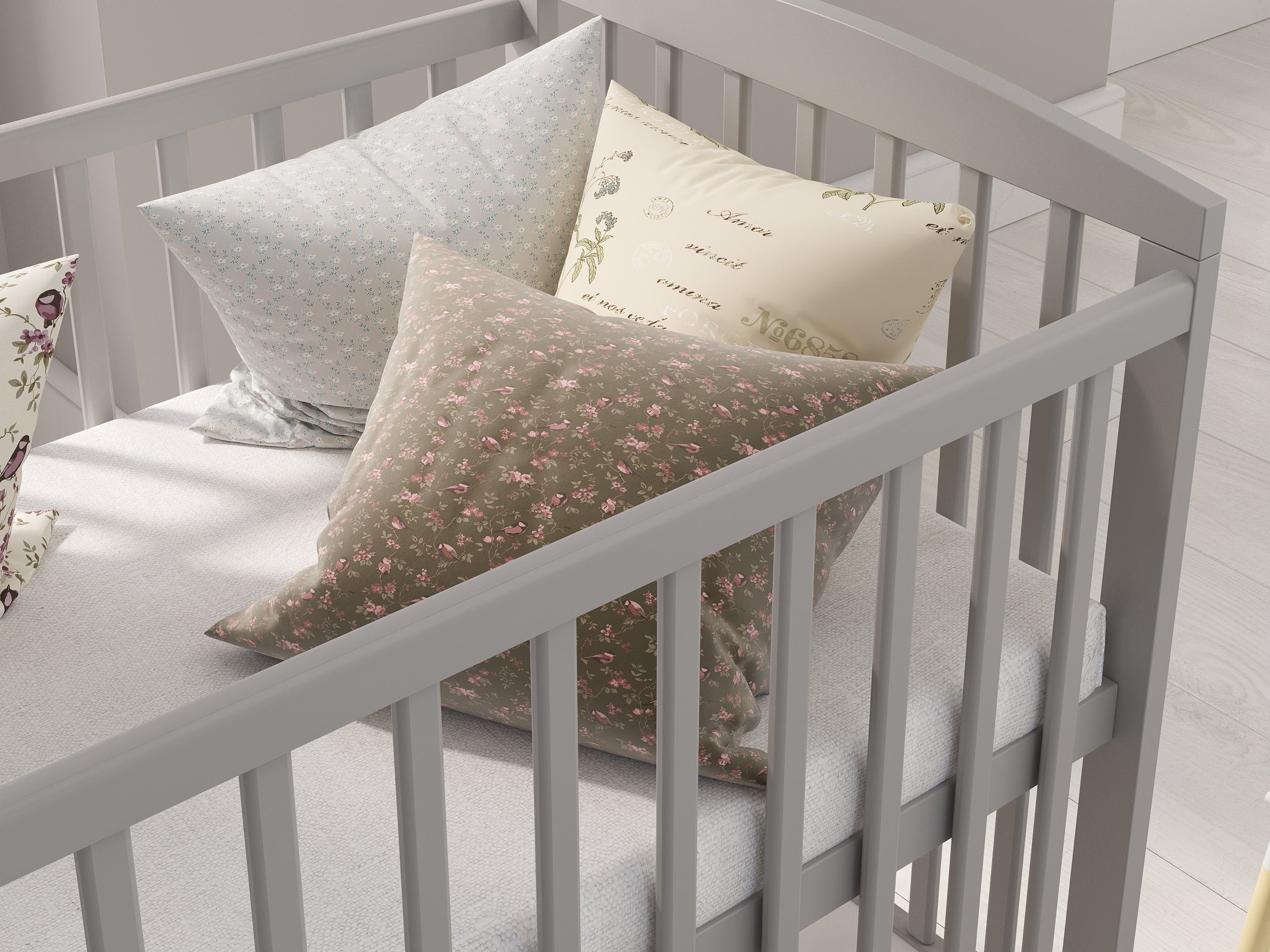 Love For Sleep baby Cot Bed JACOB Cot Bed 120x60cm with Drawer & Mattress