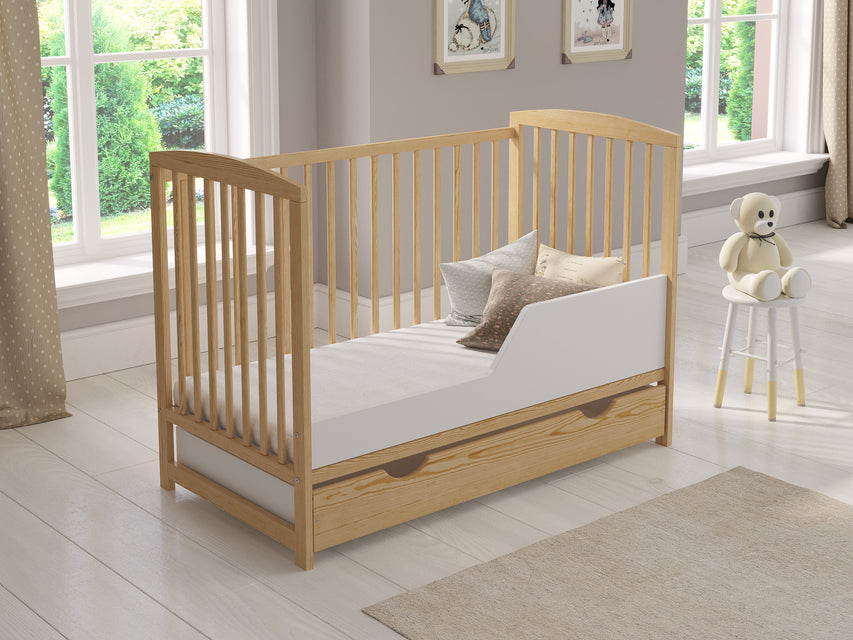 JACOB Cot Bed 120x60cm with Drawer & Mattress