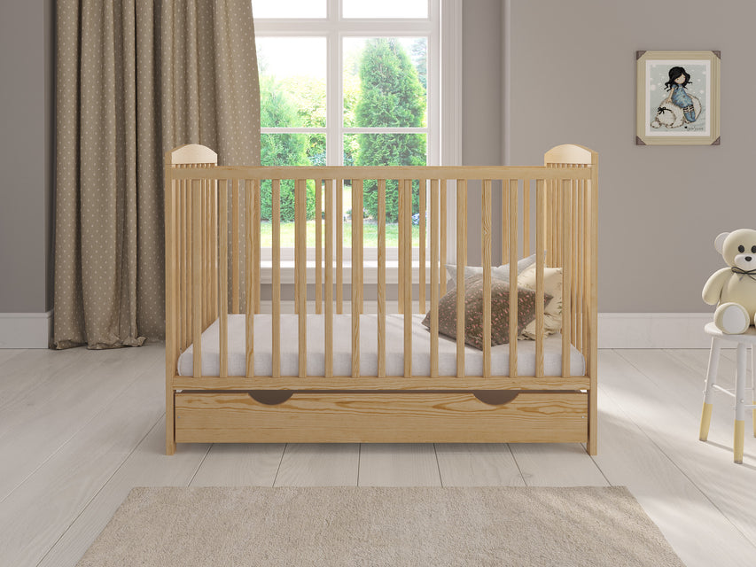 JACOB Cot Bed 120x60cm with Drawer & Mattress