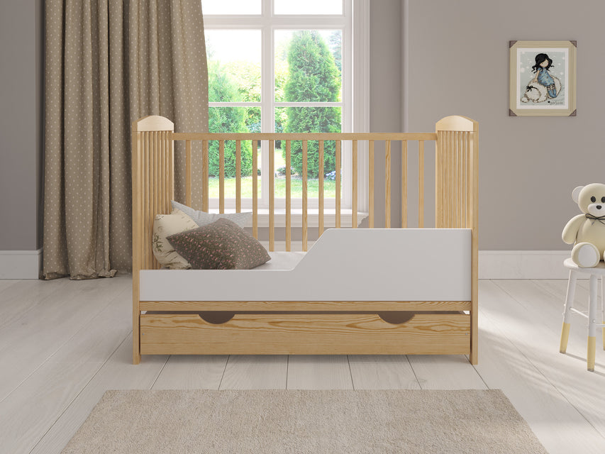JACOB Cot Bed 120x60cm with Drawer & Mattress