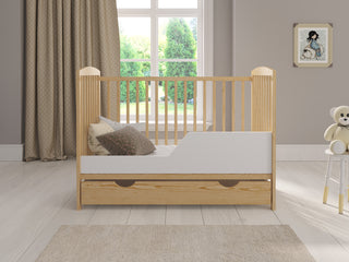 JACOB Cot Bed 120x60cm with Drawer & Mattress