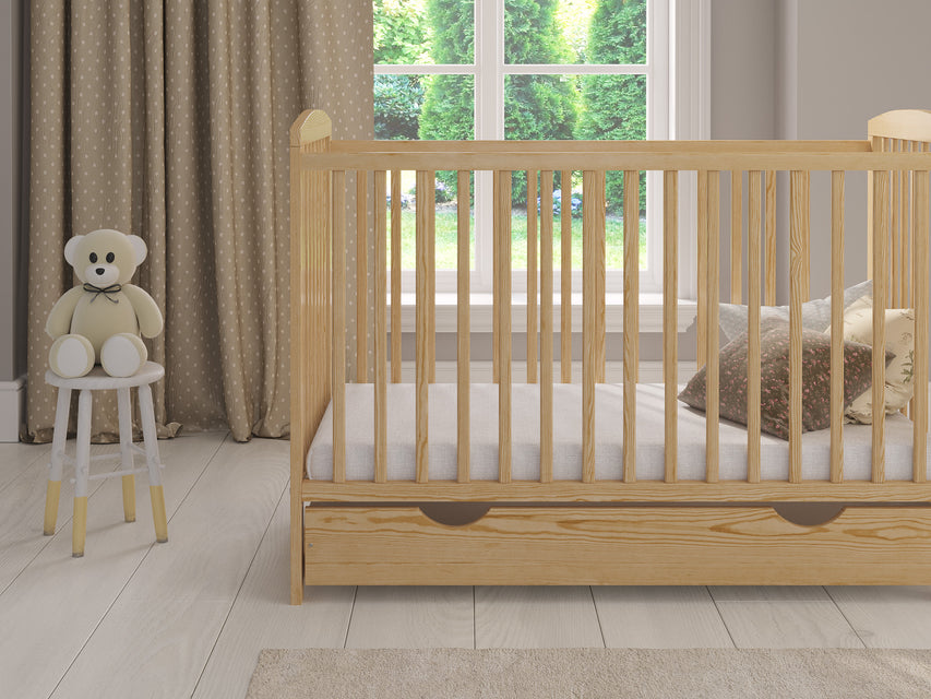 JACOB Cot Bed 120x60cm with Drawer & Mattress