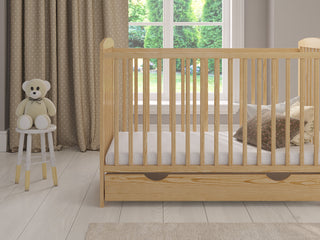 JACOB Cot Bed 120x60cm with Drawer & Mattress