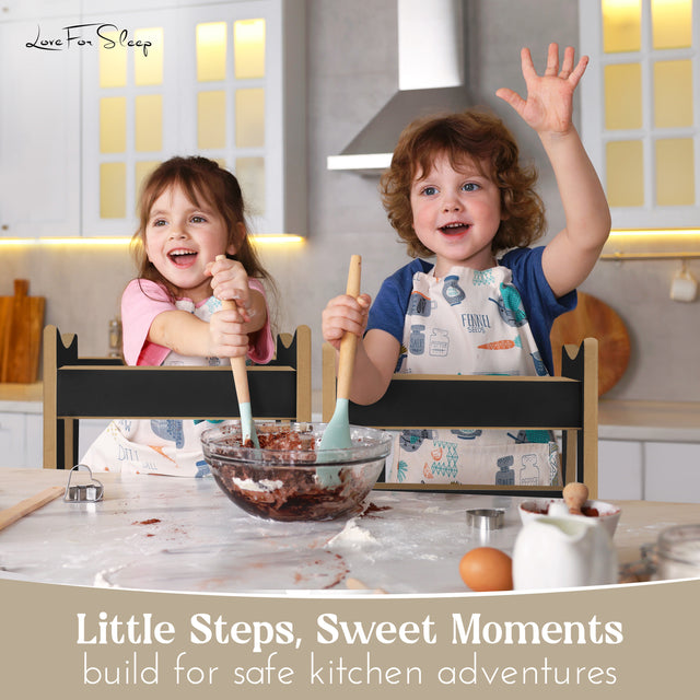 Montessori Modern Learning Tower – Wooden Kitchen Helper with 3 Adjustable Heights