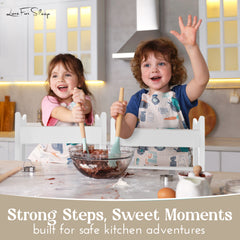 Montessori Modern Learning Tower – Wooden Kitchen Helper with 3 Adjustable Heights