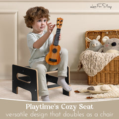 2-in-1 Montessori Learning Tower with Extra Step Stool