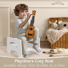 2-in-1 Montessori Learning Tower with Extra Step Stool