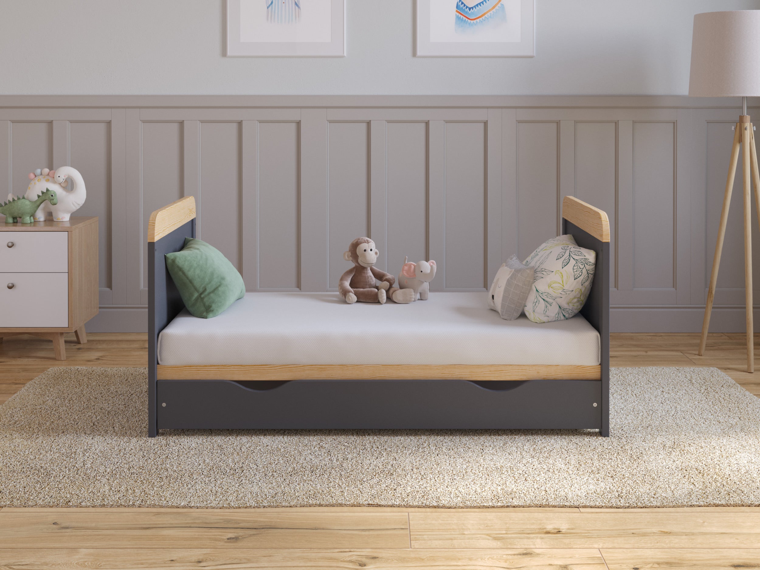 Love For Sleep baby Cot Bed LEVI Cot Bed 120x60cm with Drawer