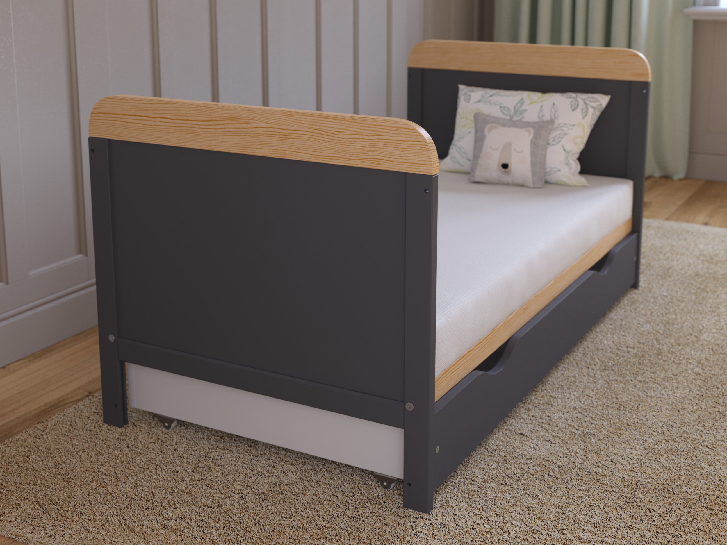 Love For Sleep baby Cot Bed LEVI Cot Bed 120x60cm with Drawer