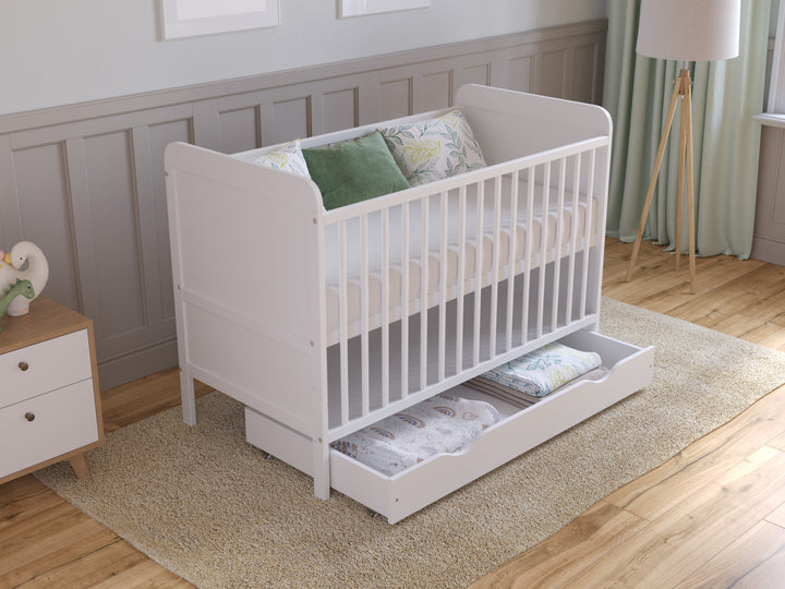 Love For Sleep baby Cot Bed LEVI Cot Bed 120x60cm with Drawer