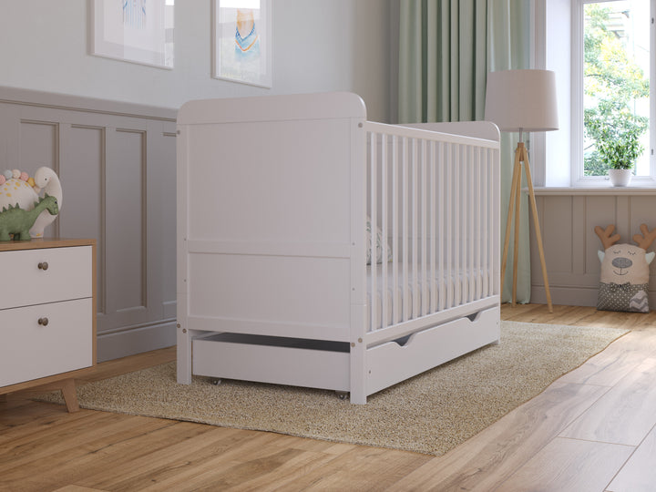 Love For Sleep baby Cot Bed LEVI Cot Bed 120x60cm with Drawer