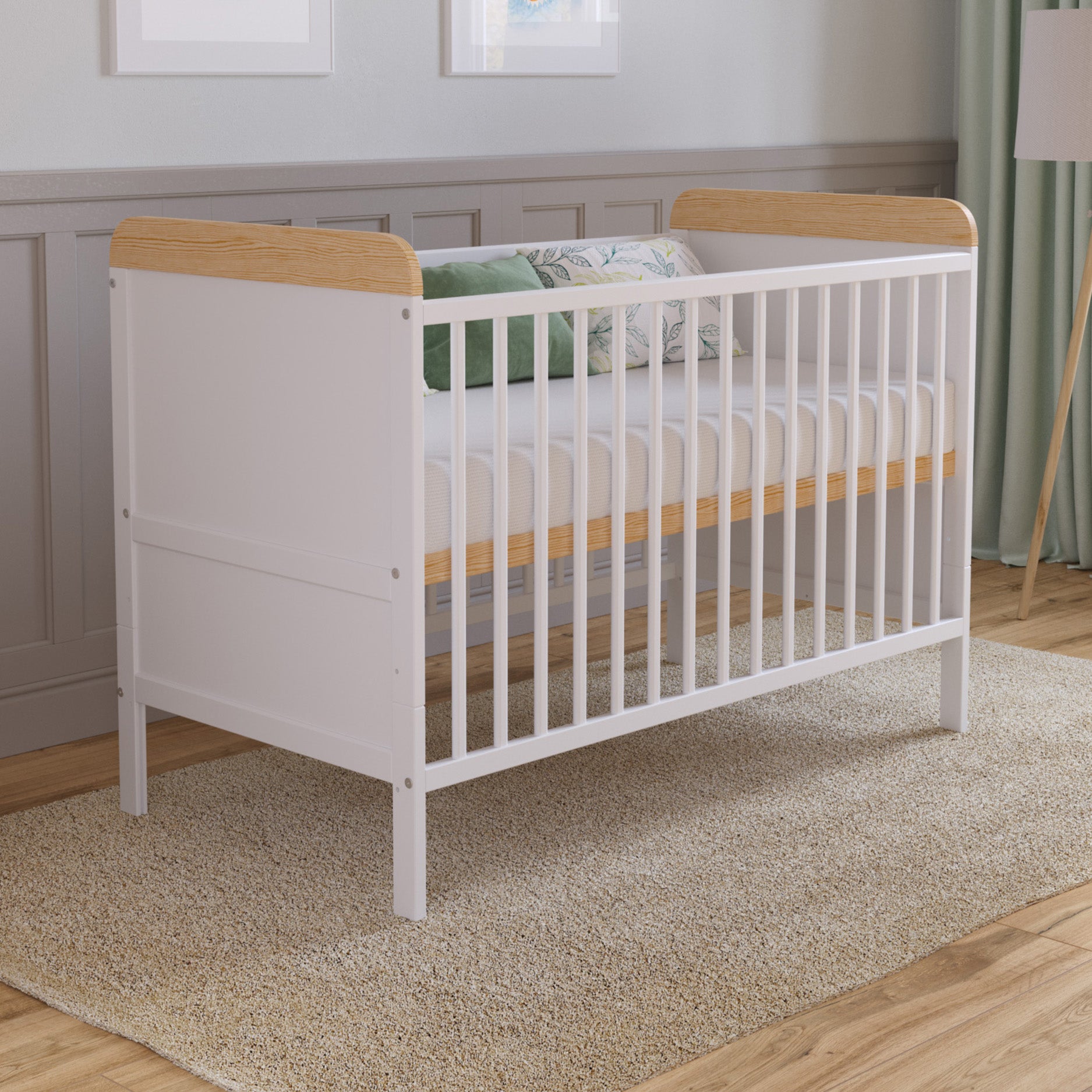 LEVI Cot Bed 120x60cm with Mattress