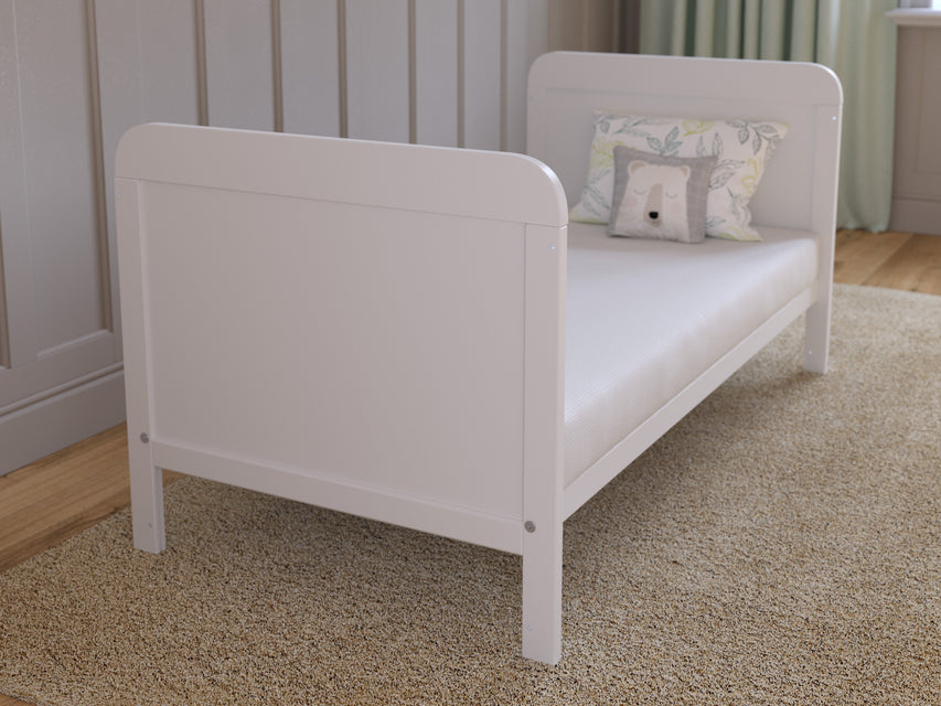 Levi | Cot Bed 120x60cm with Microfiber Quilted mattress