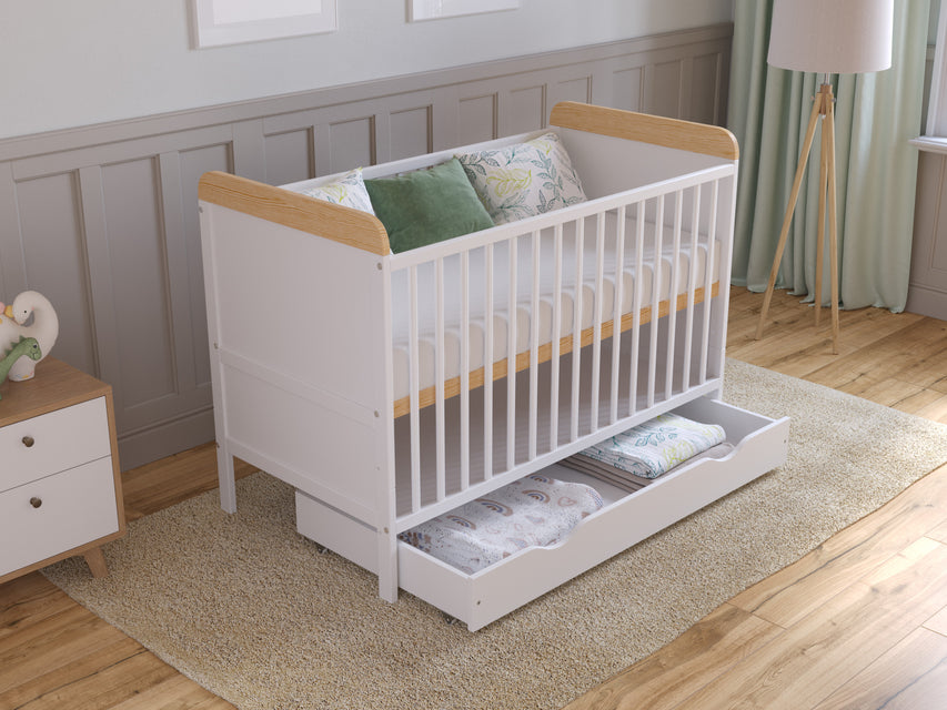 Levi | Cot Bed 120x60cm with drawer