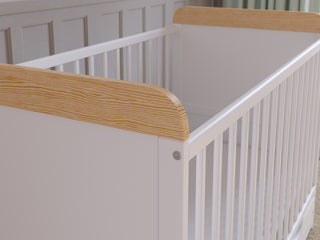 Baby Cot Bed with Drawer and Mattress - LEVI 120x60cm