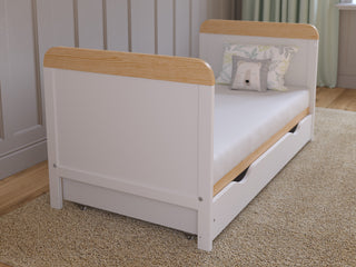 Baby Cot Bed with Drawer and Mattress - LEVI 120x60cm