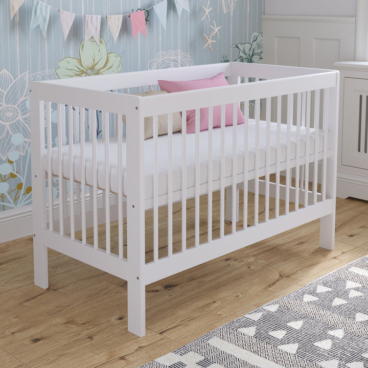 Love For Sleep baby Cot Bed White LUCA Cot Bed 120x60cm