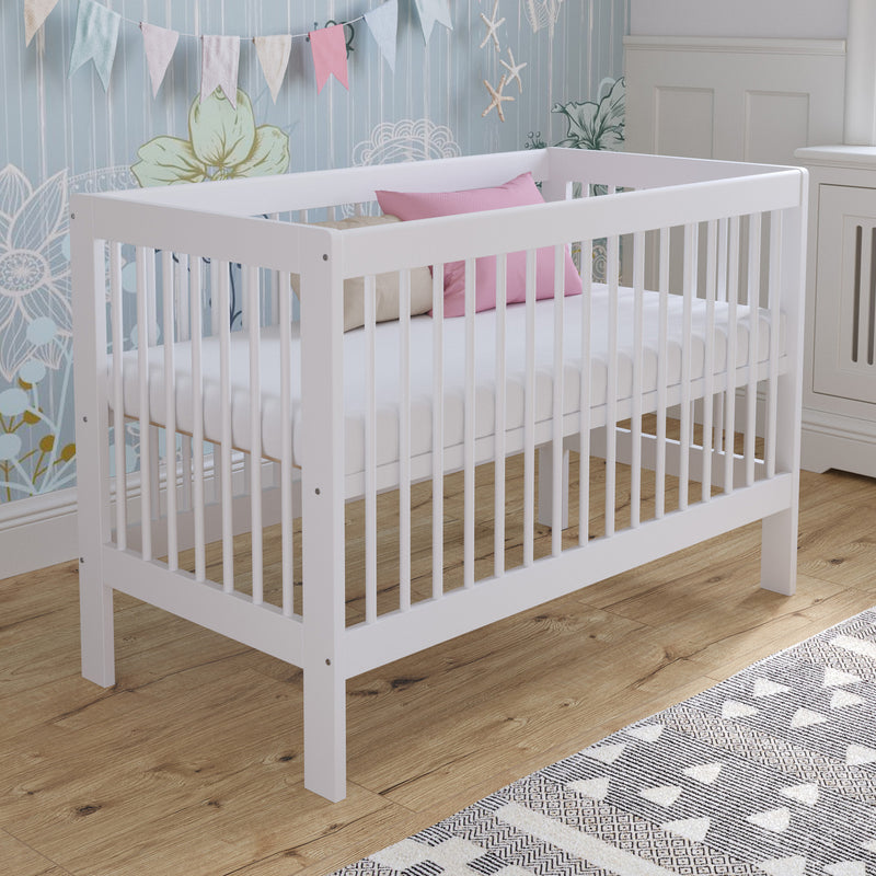 Love For Sleep baby Cot Bed White LUCA Cot Bed 120x60cm