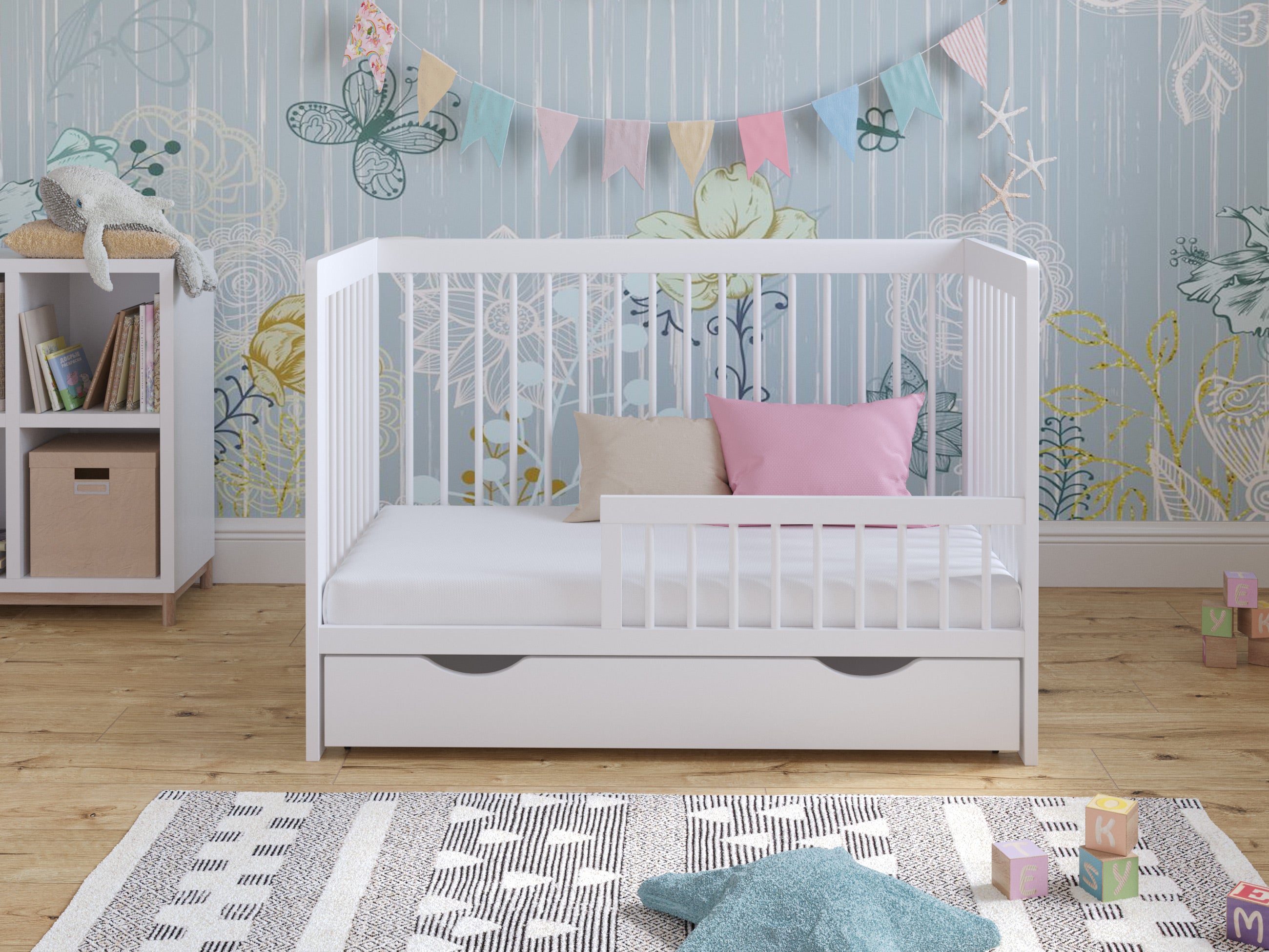 Love For Sleep baby Cot Bed LUCA Cot Bed 120x60cm with Drawer