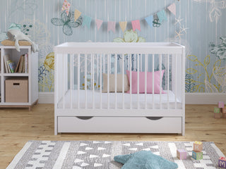 Baby Cot Bed 120x60cm with Drawer – Luca Model