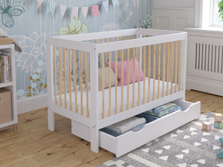 Baby Cot Bed 120x60cm with Drawer – Luca Model